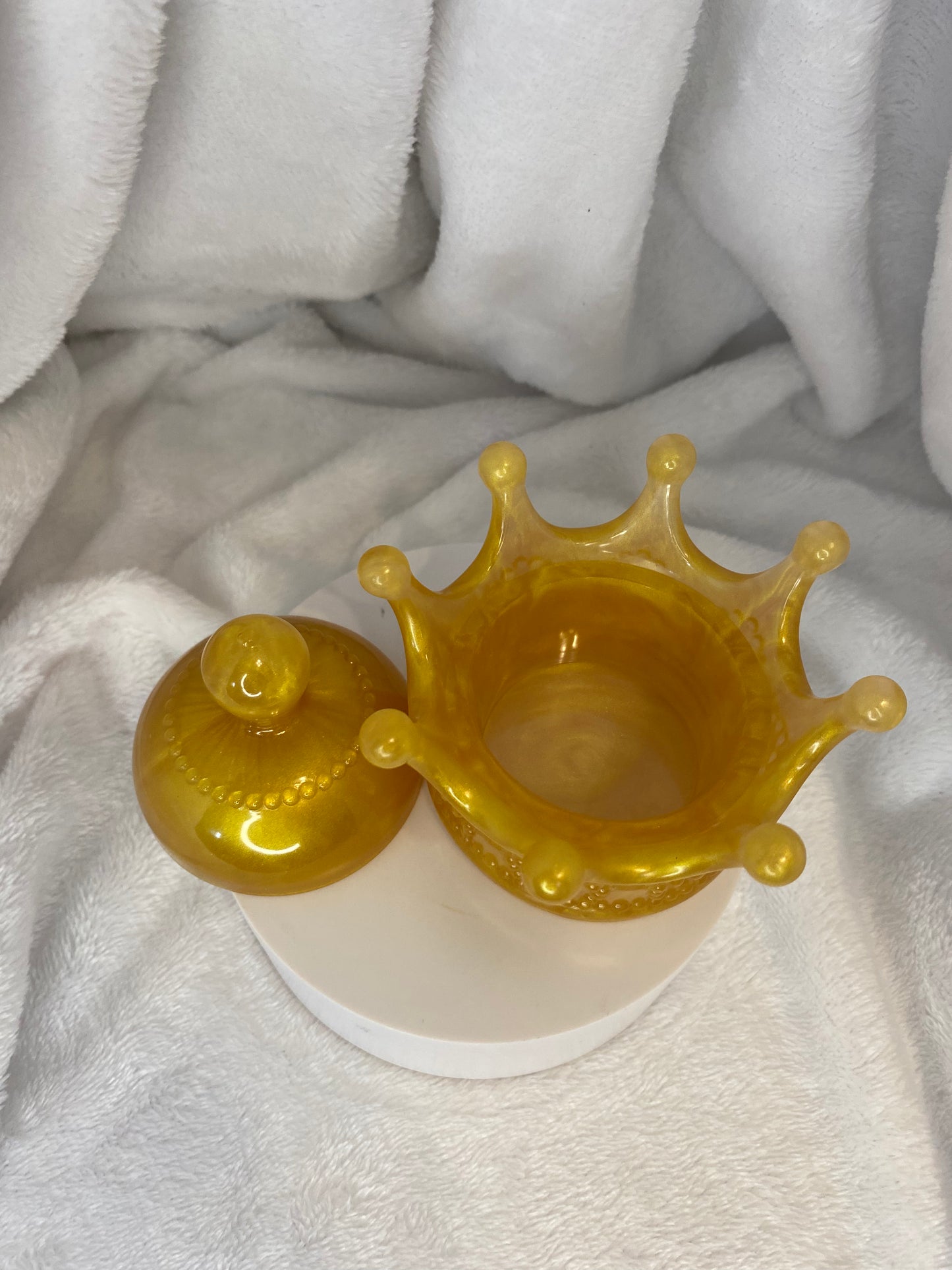 Crown Jewelry Dishes with Cover