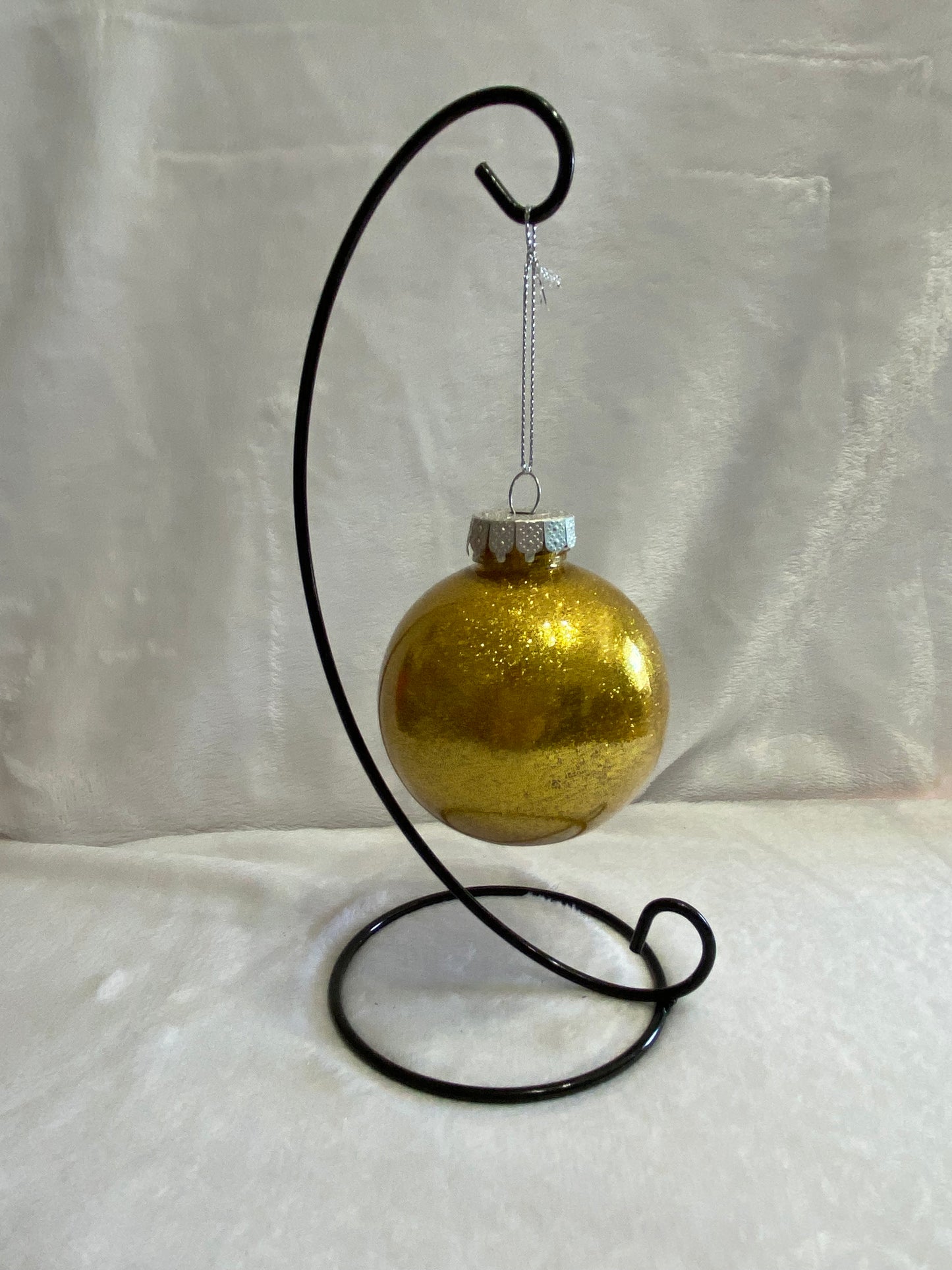 Gold Glitter Christmas Ornament