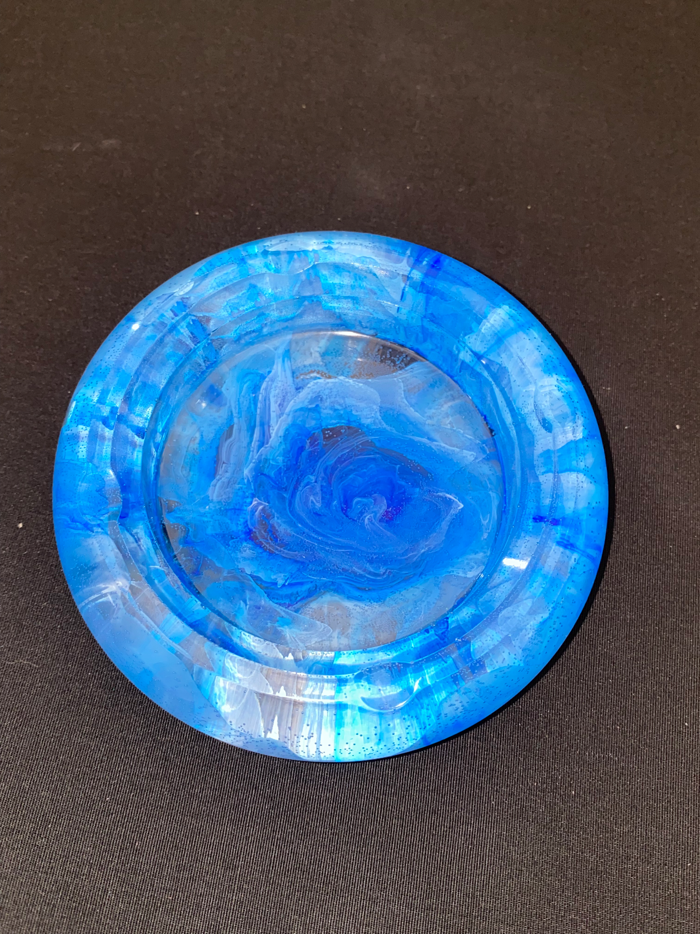Blue Swirl Ashtray