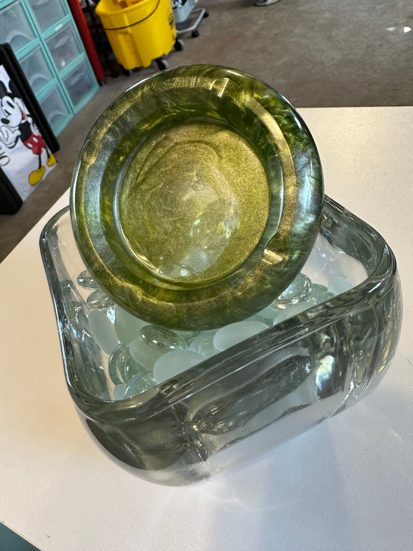 Metallic Dark Green Ashtray