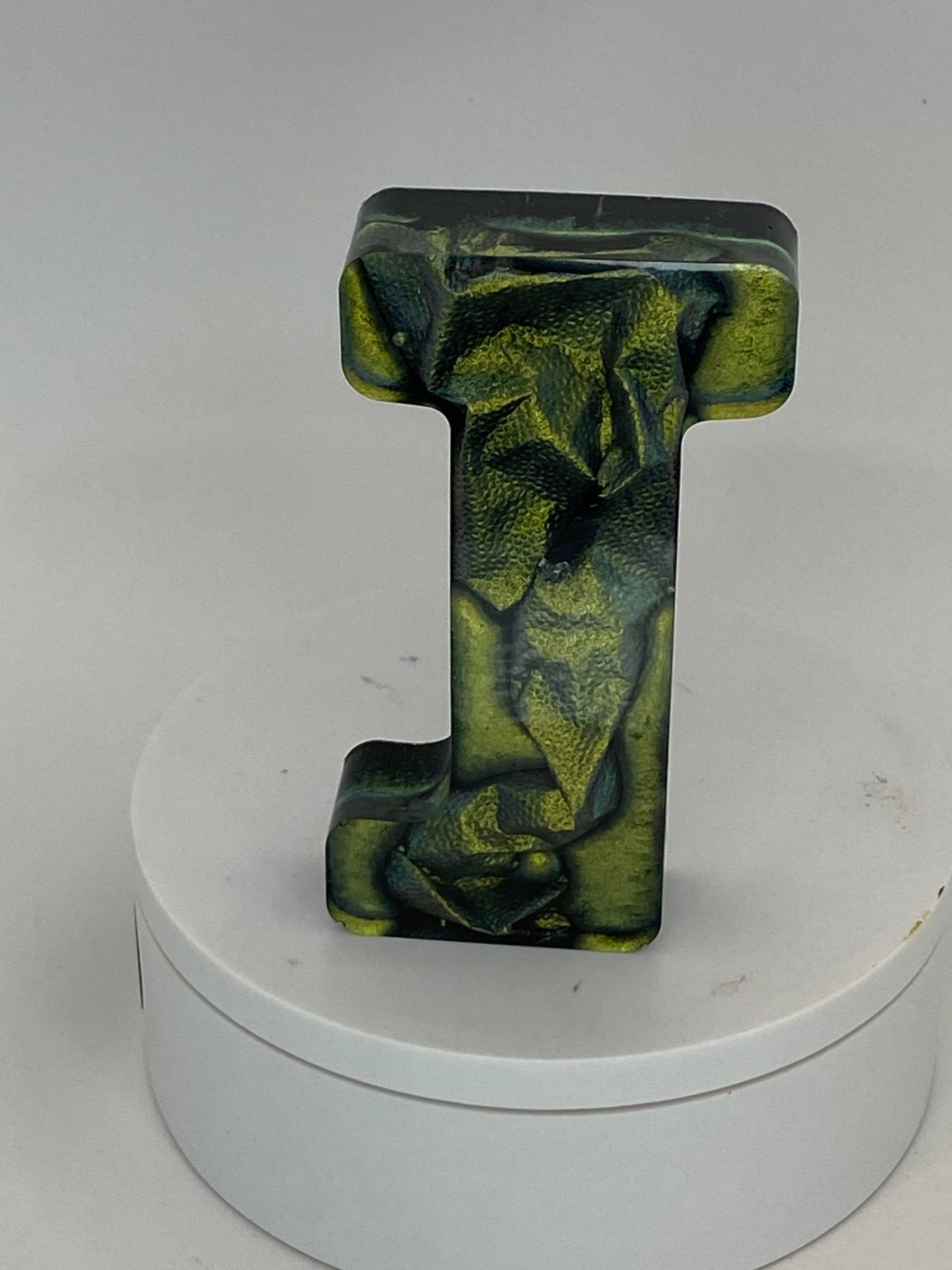 4 inch Resin Letters with Colorshift Mica Powders