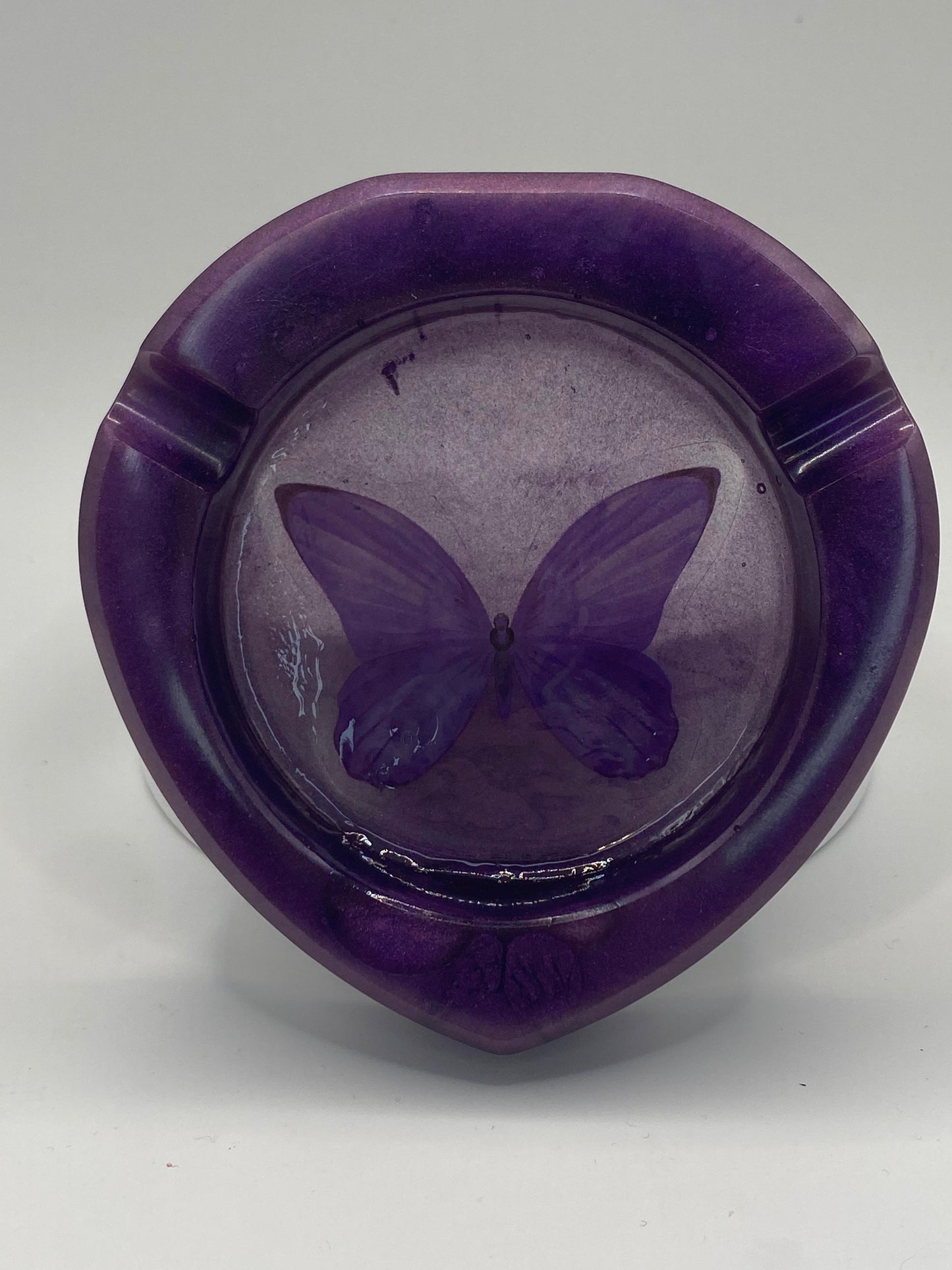 Purple Butterfly Ashtray