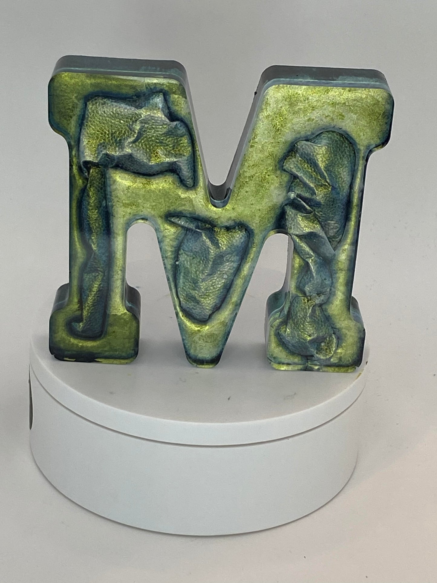 4 inch Resin Letters with Colorshift Mica Powders