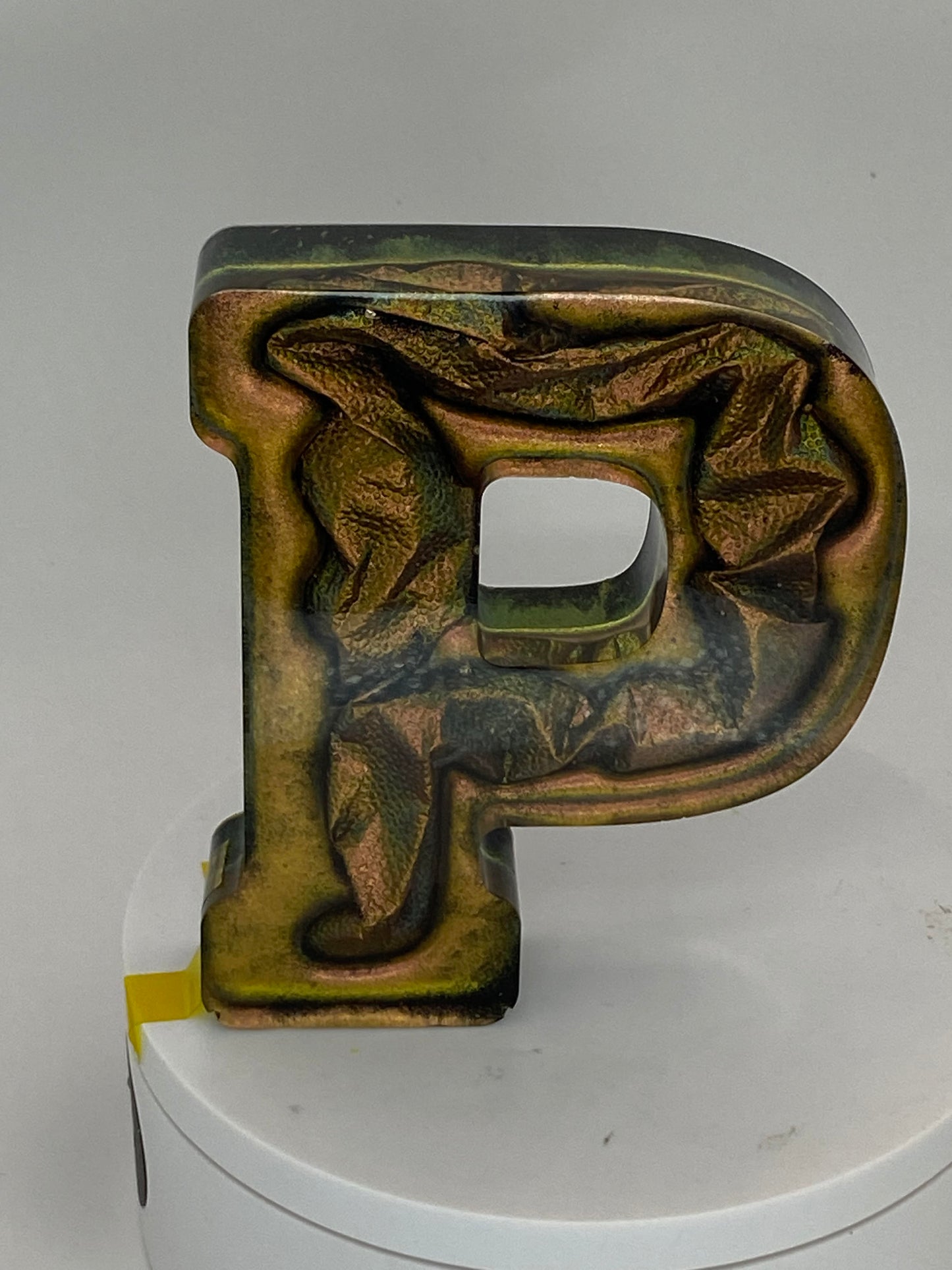4 inch Resin Letters with Colorshift Mica Powders