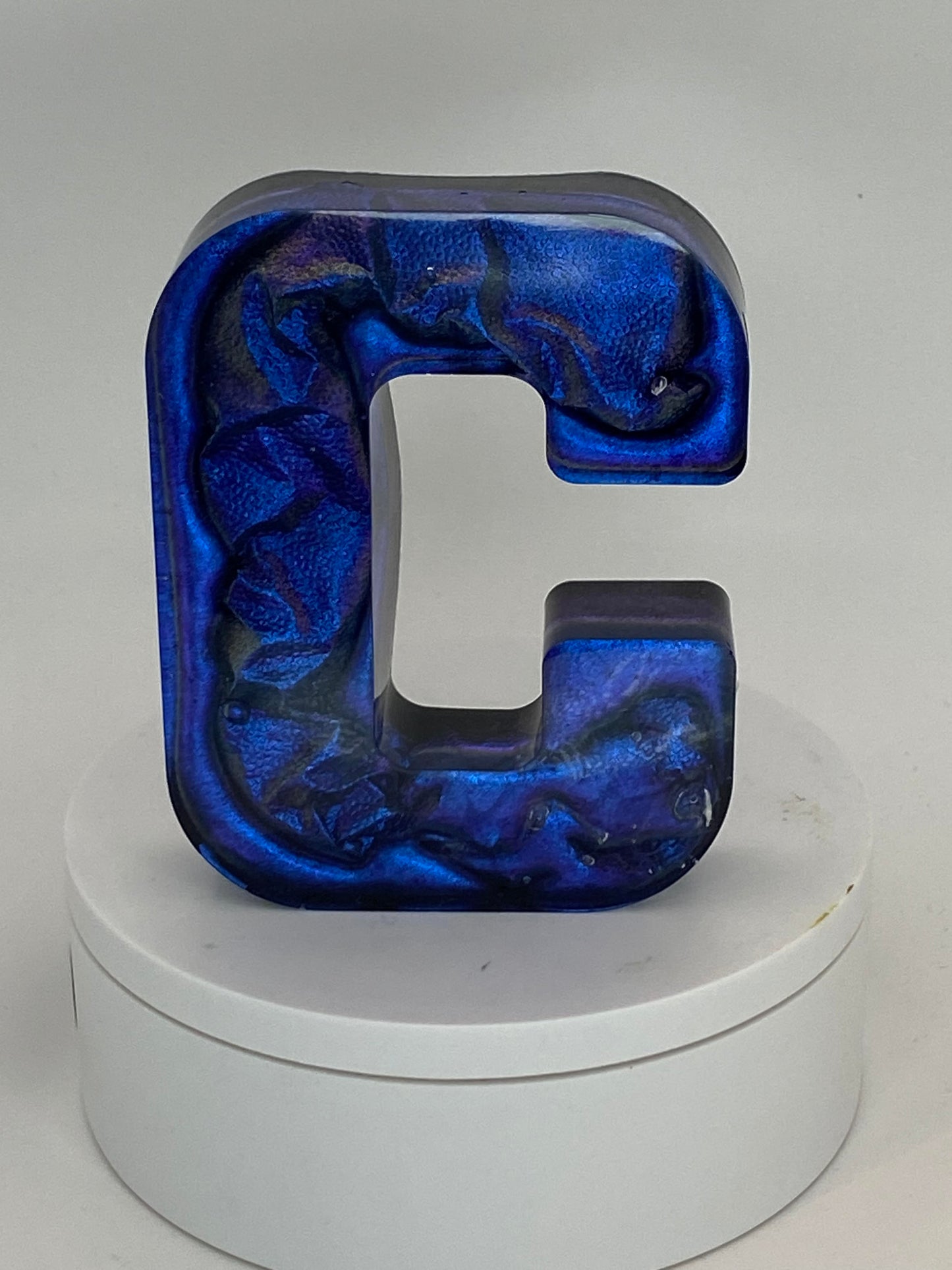 4 inch Resin Letters with Colorshift Mica Powders