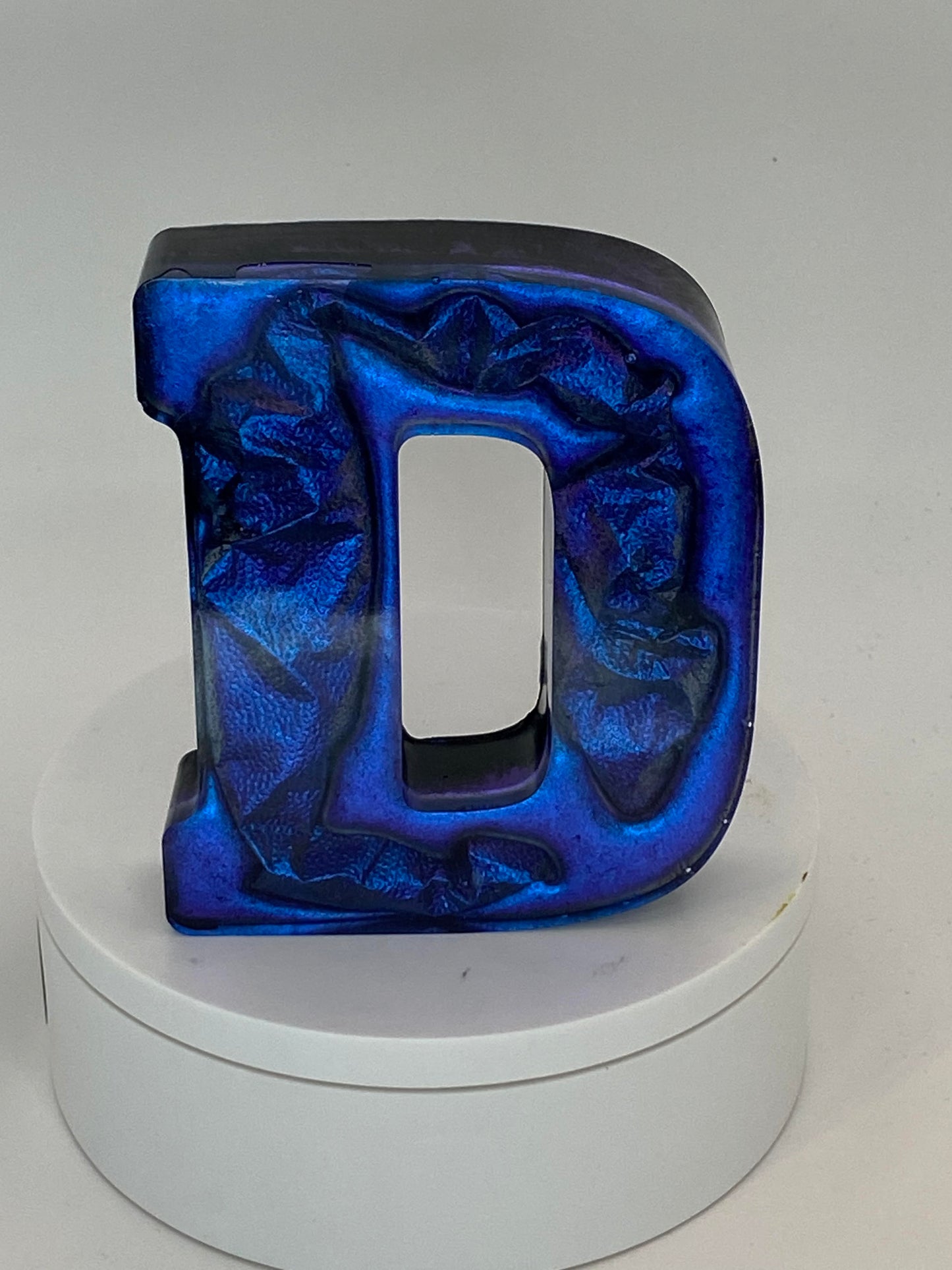 4 inch Resin Letters with Colorshift Mica Powders