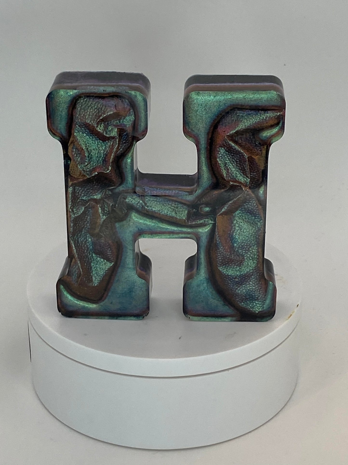 4 inch Resin Letters with Colorshift Mica Powders
