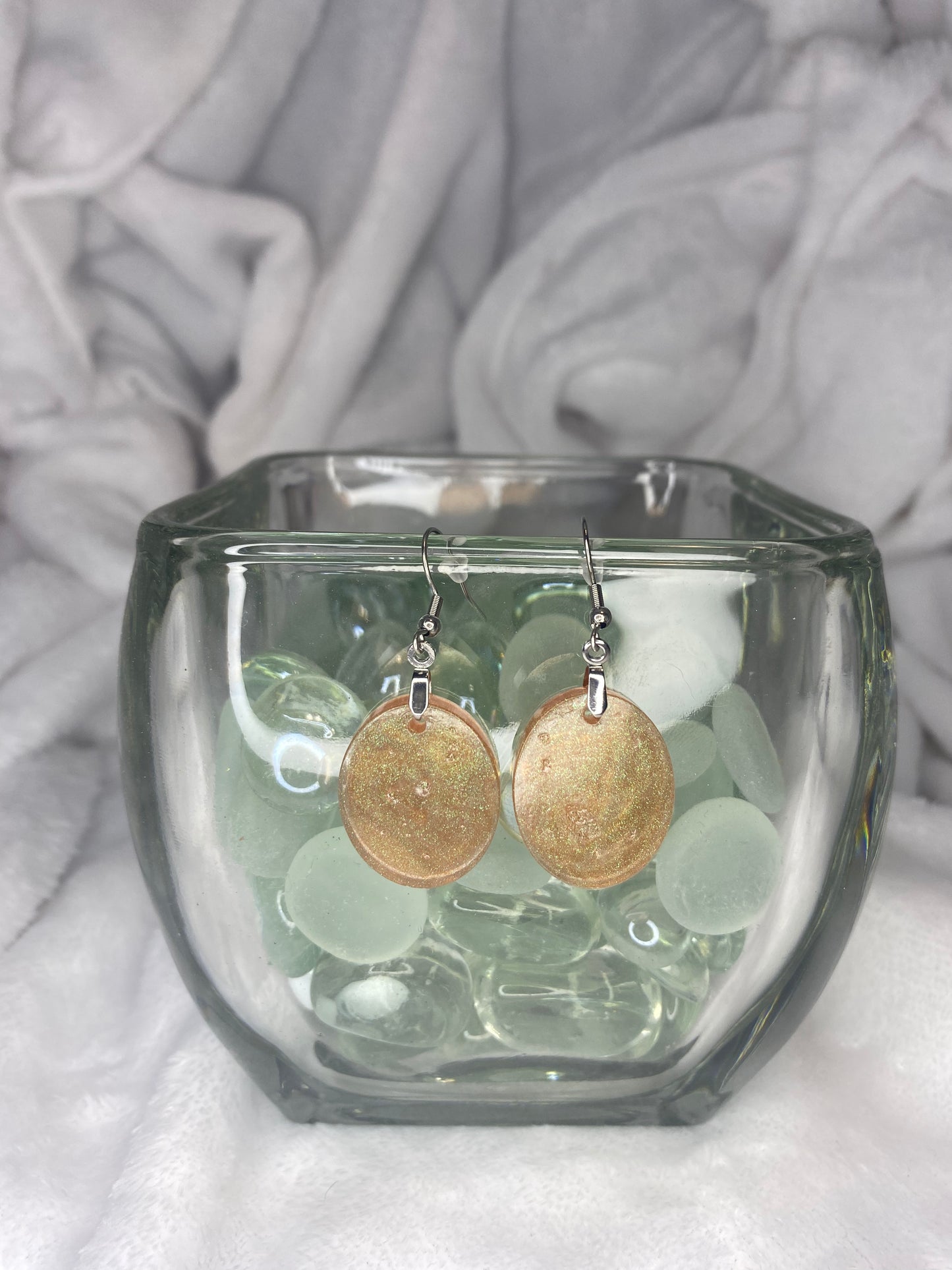 Brown with hints of Green Earrings