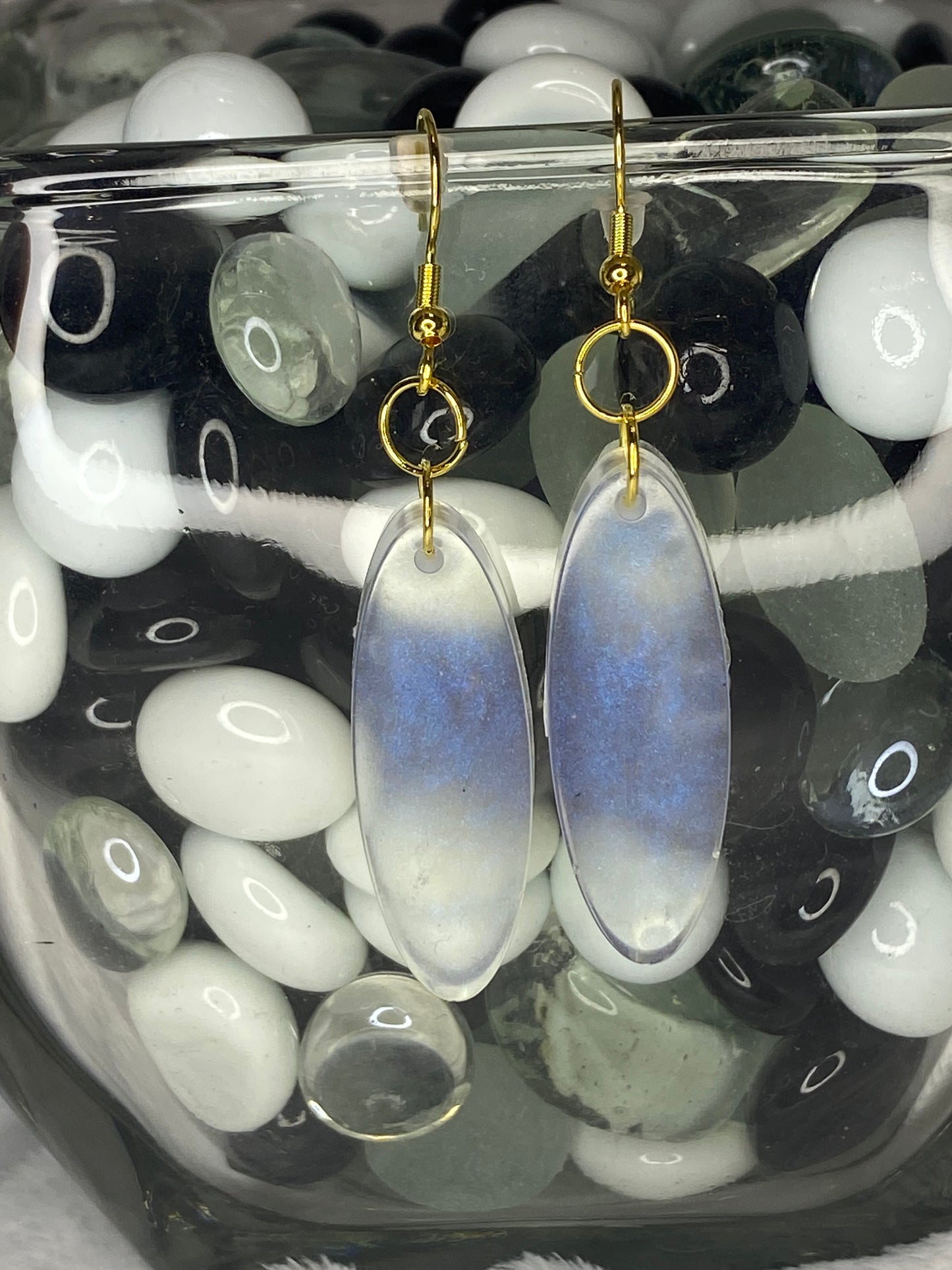 Iridescent Oval Earrings