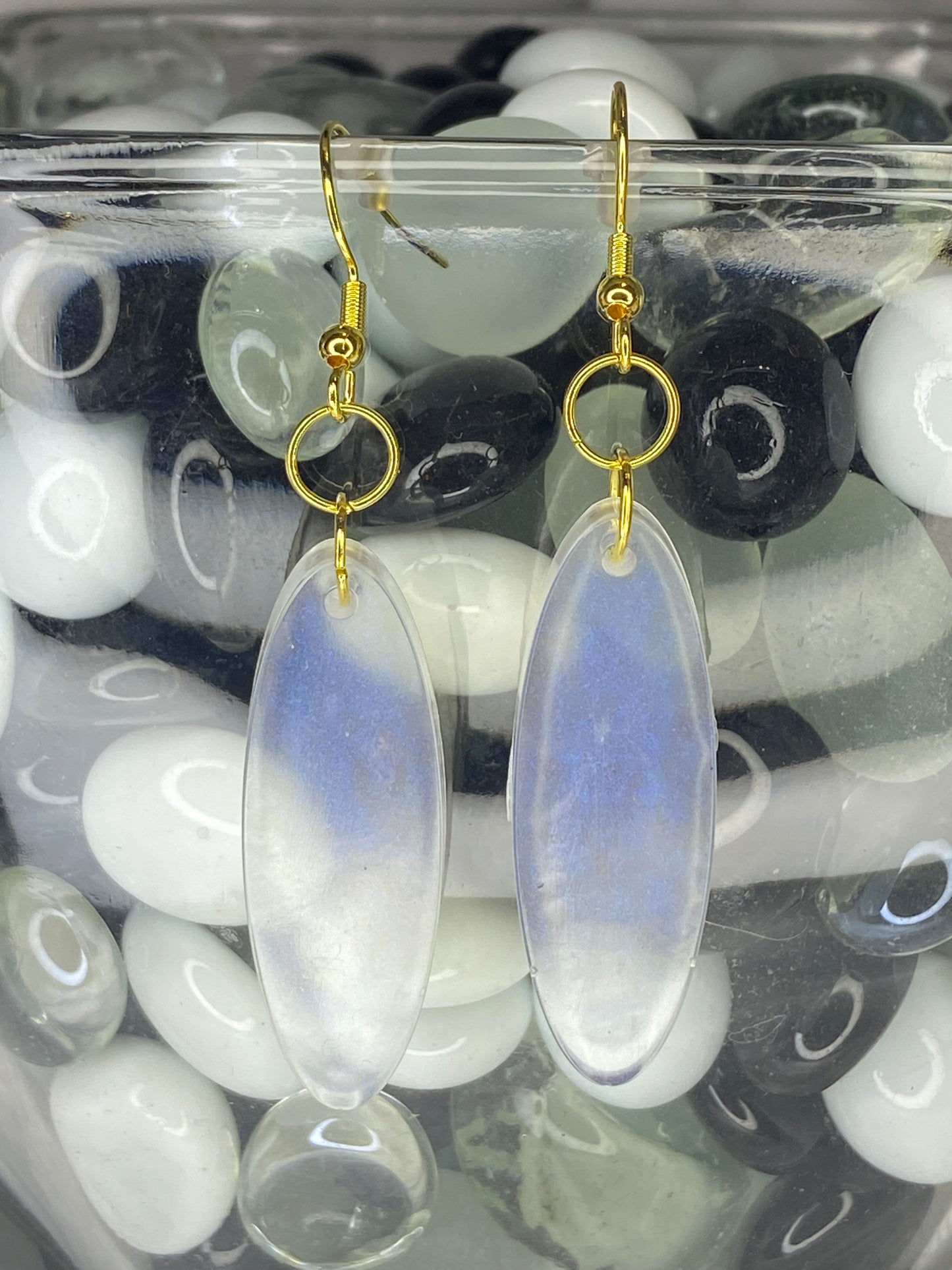 Iridescent Oval Earrings