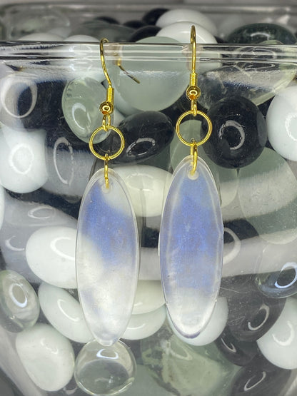 Iridescent Oval Earrings