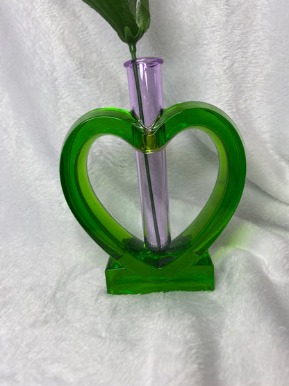 Heart Shape Single Flower Vases