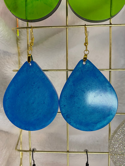 Sky Blue Teardrop Earrings
