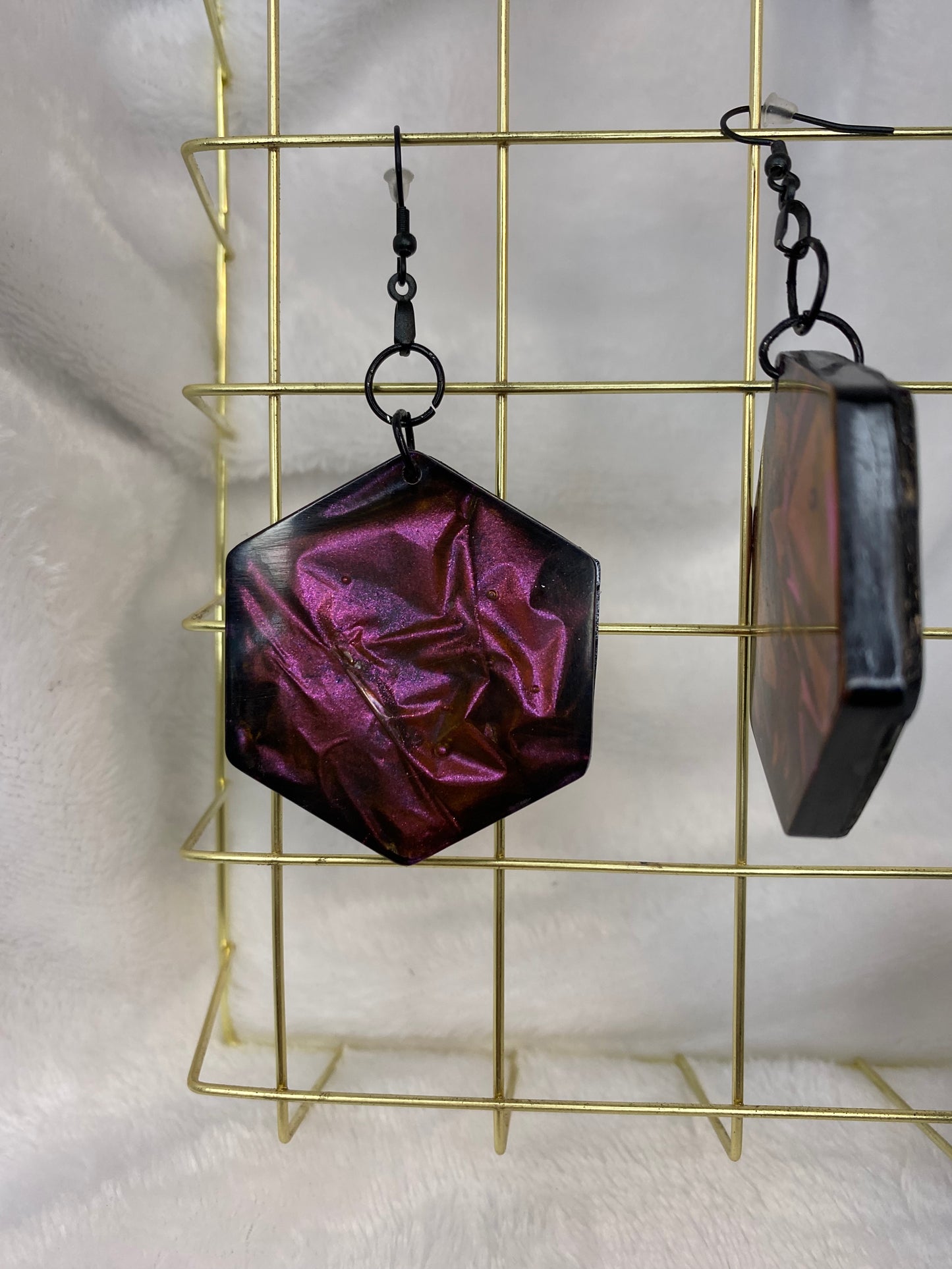 Colorshift Earrings Hexagon Shaped