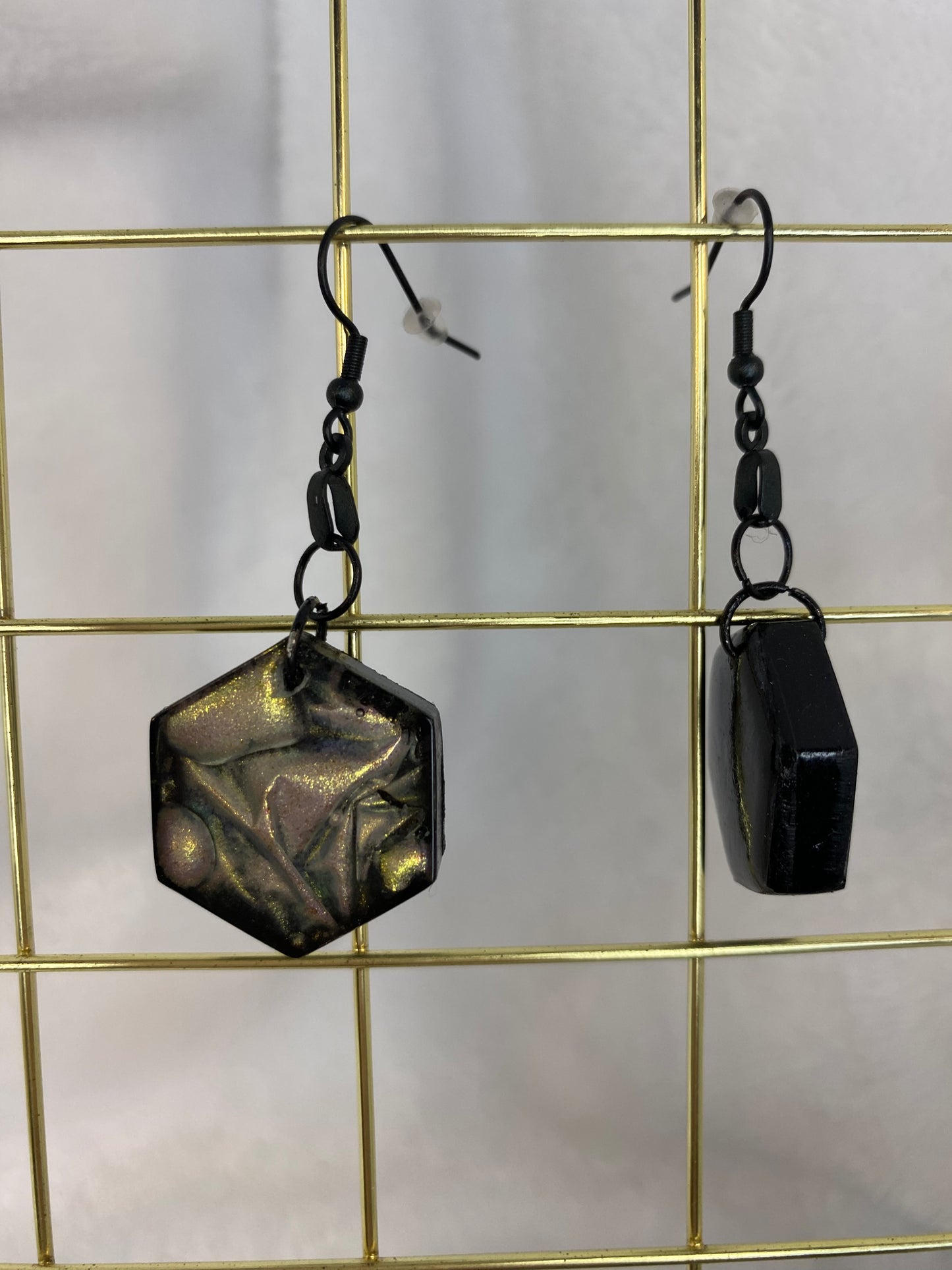 Colorshift Earrings Hexagon Shaped
