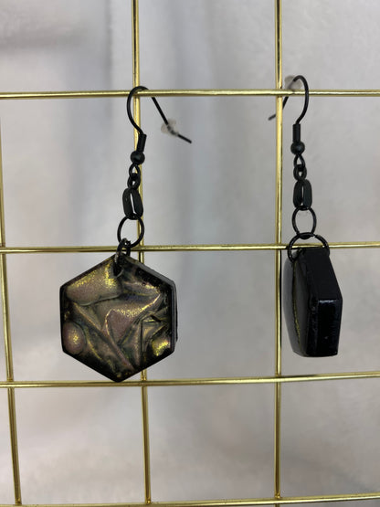 Colorshift Earrings Hexagon Shaped
