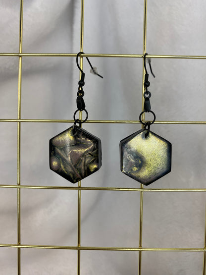 Colorshift Earrings Hexagon Shaped