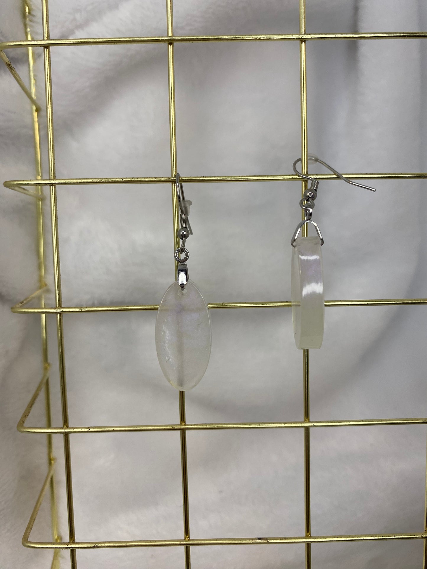 Iridescent Oval Earrings