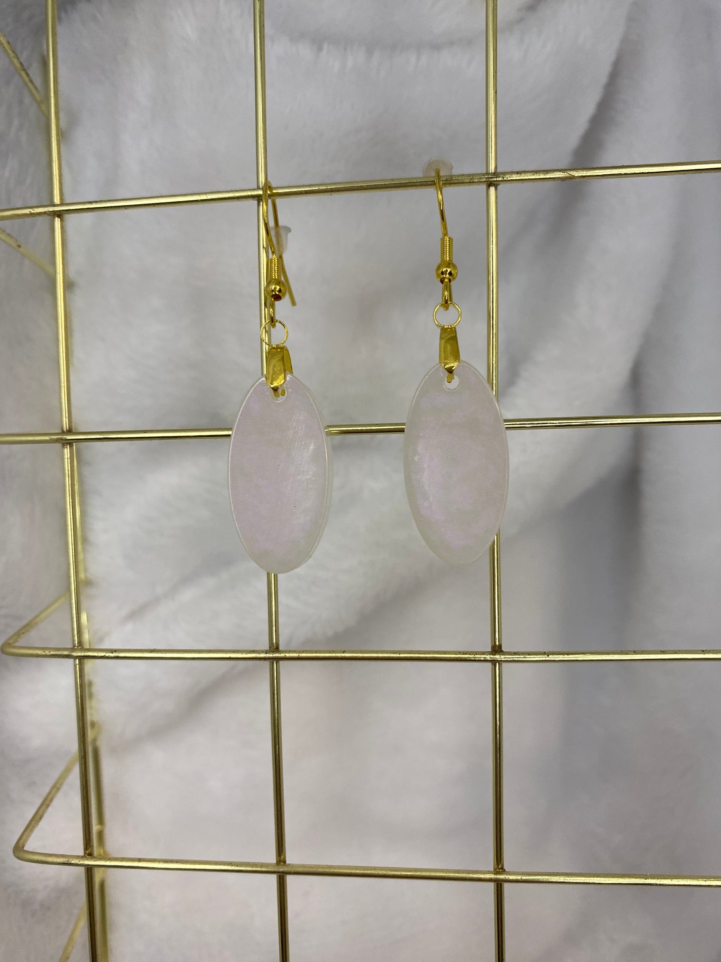 Iridescent Oval Earrings