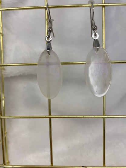 Iridescent Oval Earrings