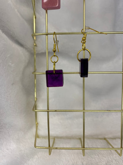 Dark Purple Earrings