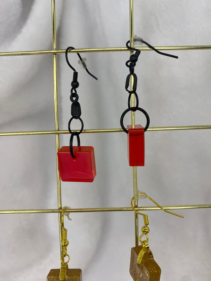 Crimson/Red Earrings