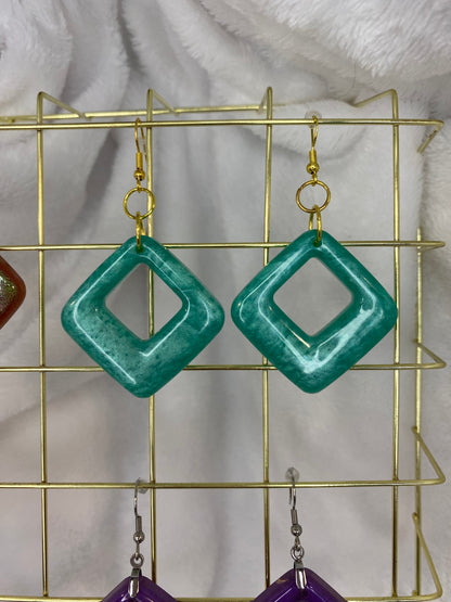 Blue/Green Earrings