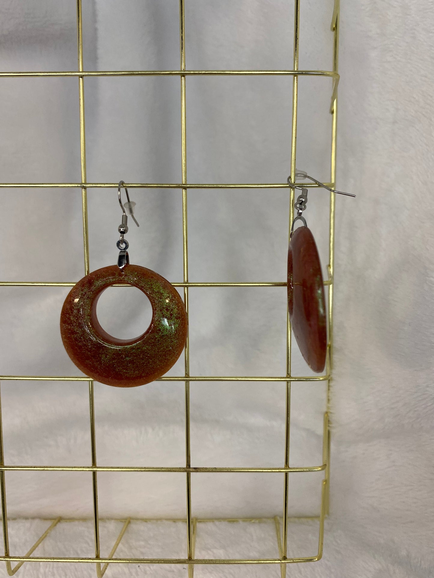 Brown with hints of Green Earrings