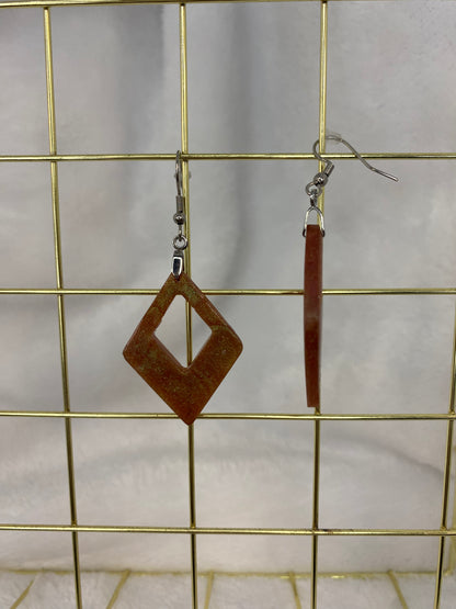 Brown with hints of Green Earrings