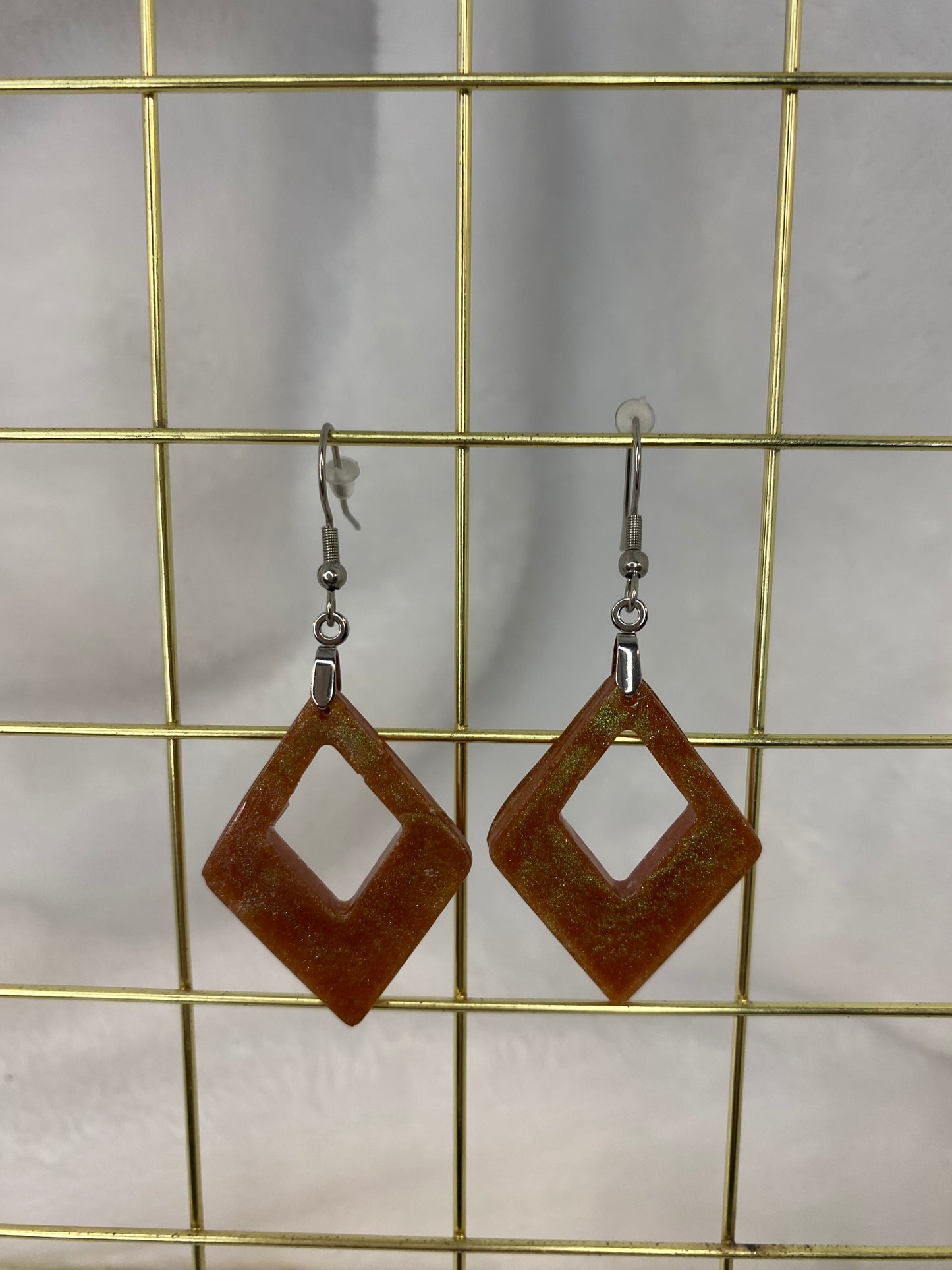 Brown with hints of Green Earrings