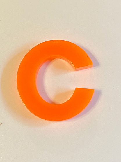Basic Style Letters - Custom Resin Keychains