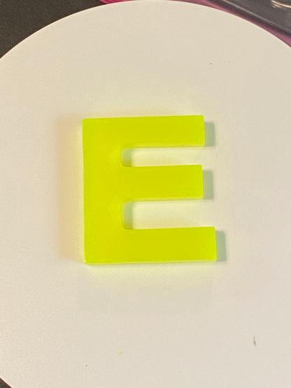 Basic Style Letters - Custom Resin Keychains