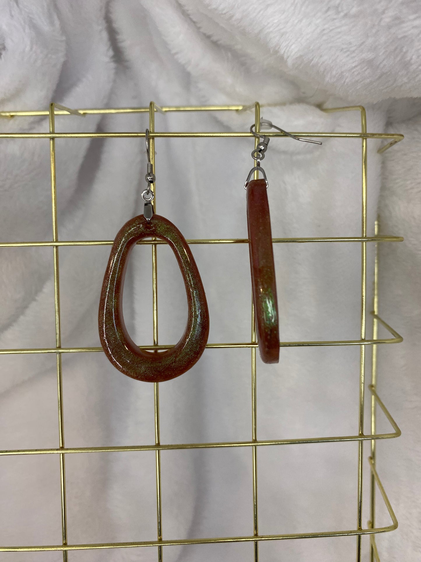 Brown with hints of Green Earrings