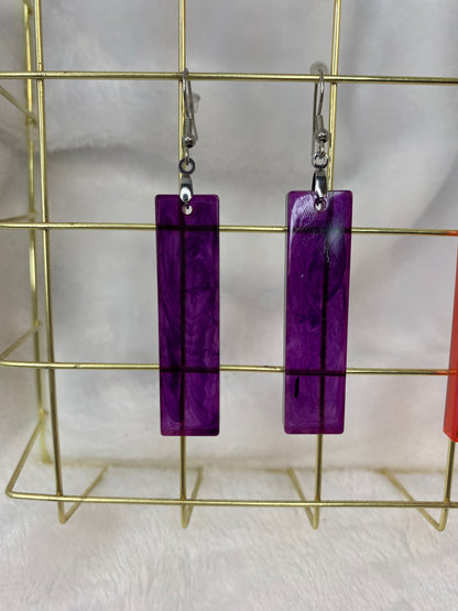 Dark Purple Earrings