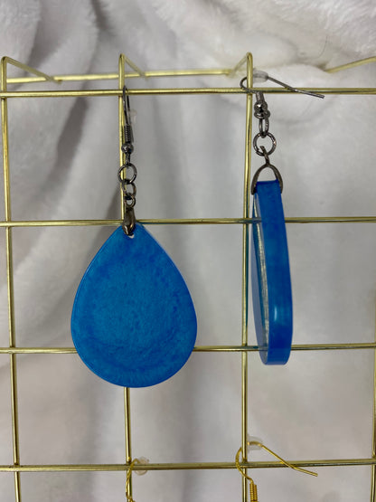 Sky Blue Teardrop Earrings