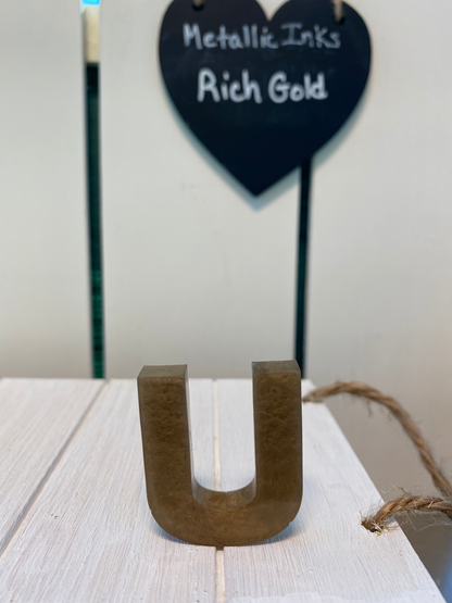 Basic Style Letters - Custom Resin Keychains
