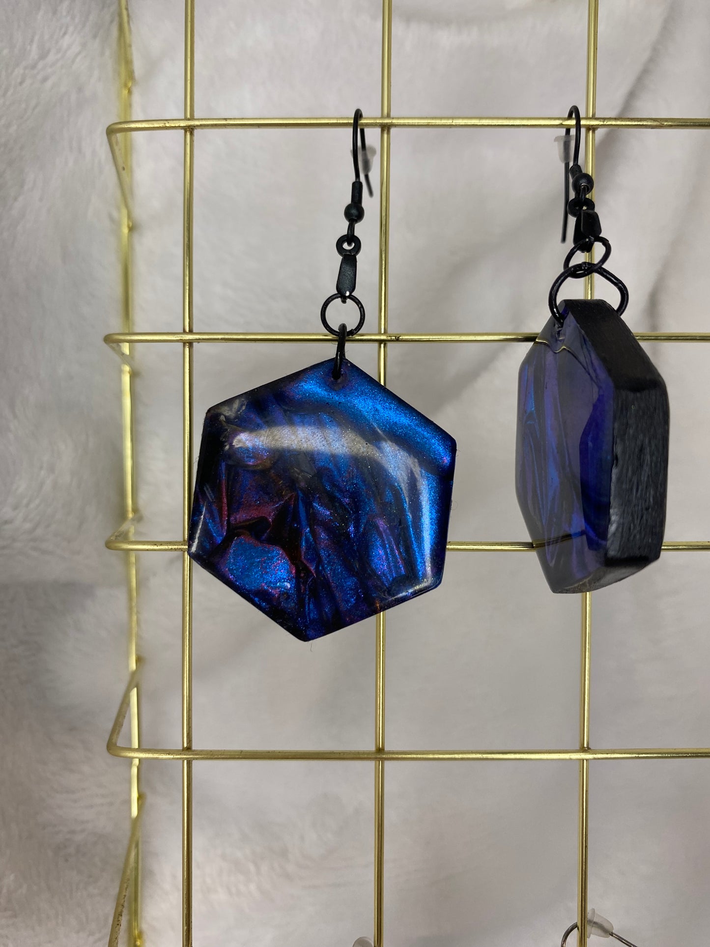 Colorshift Earrings Hexagon Shaped