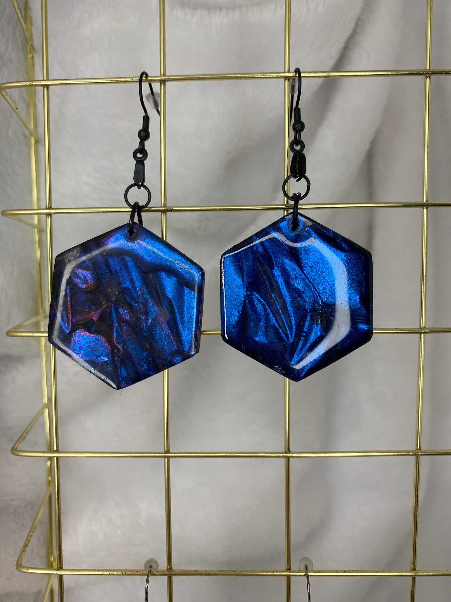 Colorshift Earrings Hexagon Shaped