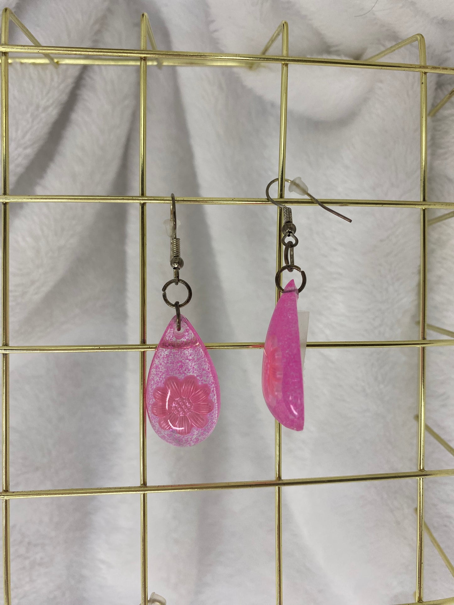 Petal Pink Mini Teardrop Earrings