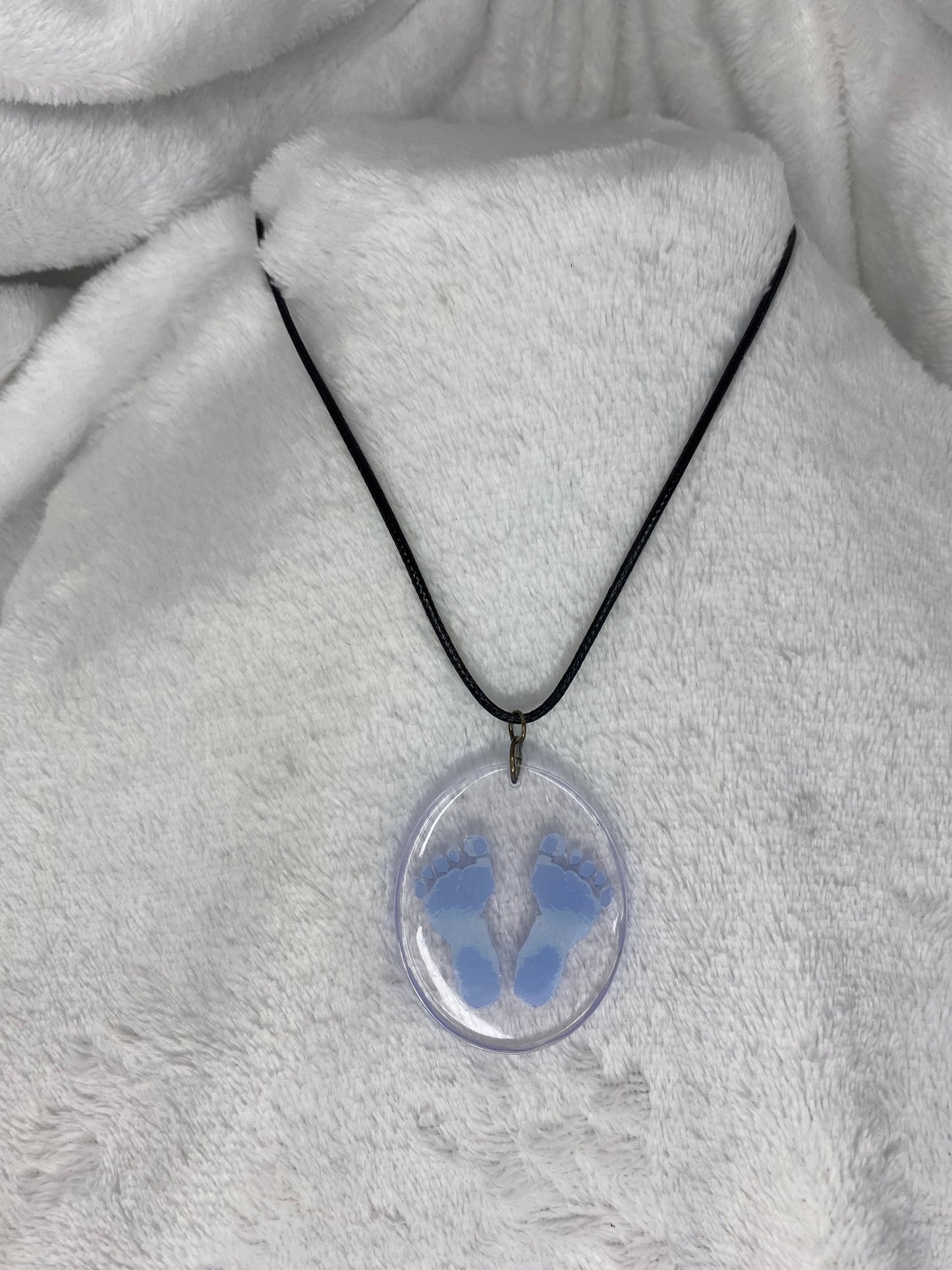 Clear Baby Boy Pendant