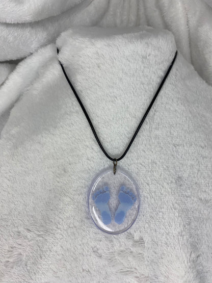 Clear Baby Boy Pendant