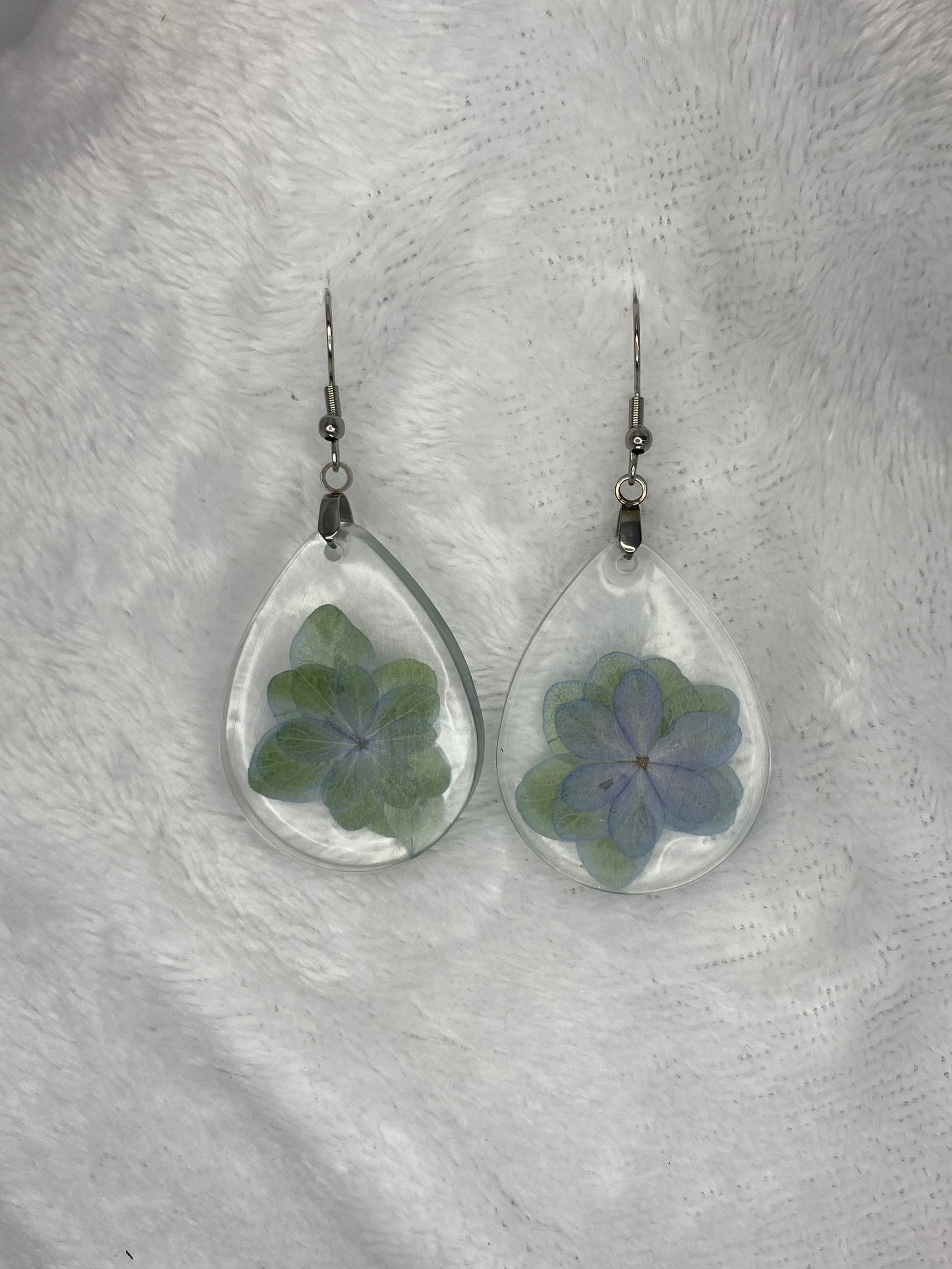 Teardrop with Flower Earrings