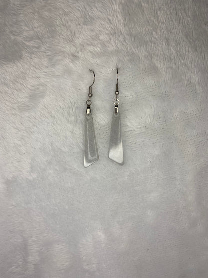 Silver/Gray Glitter Earrings