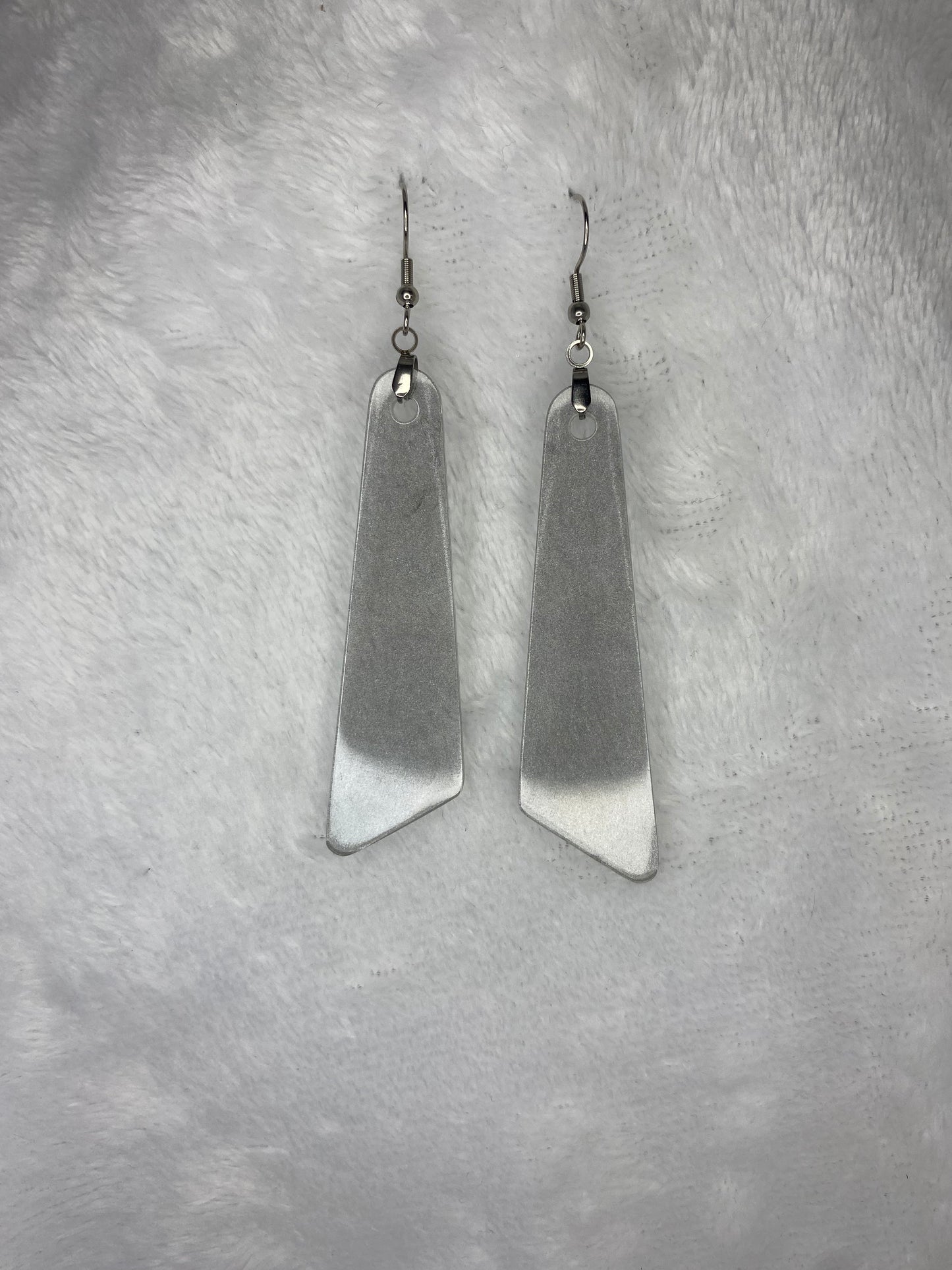 Silver/Gray Glitter Earrings