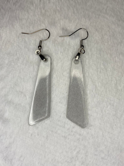 Silver/Gray Glitter Earrings