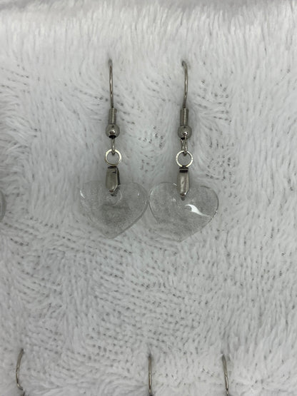 Silver/Gray Glitter Earrings