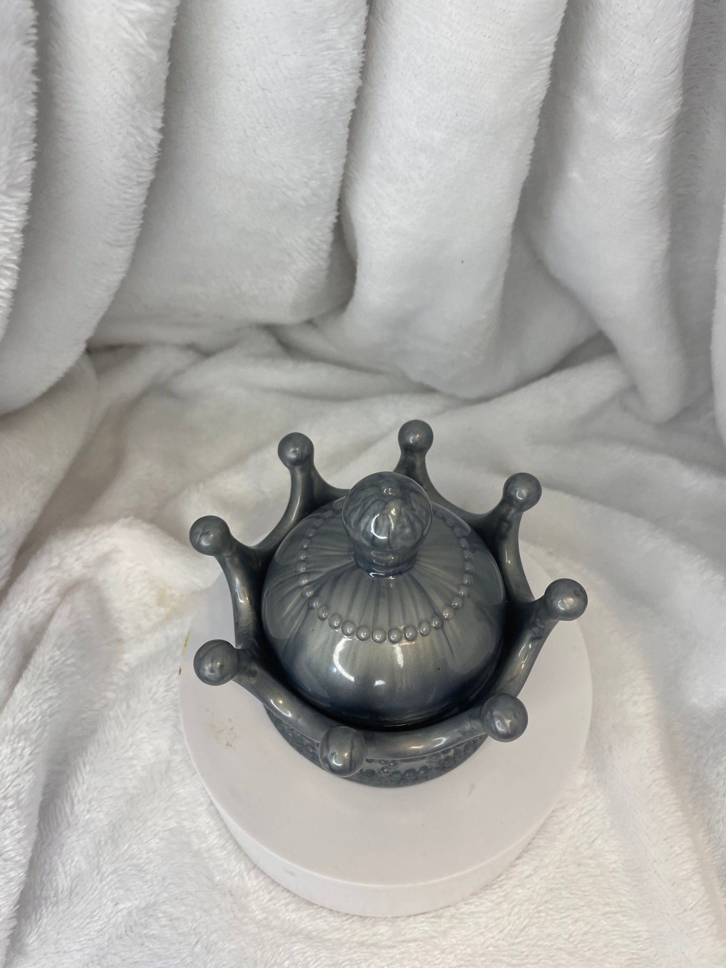 Crown Jewelry Dishes with Cover
