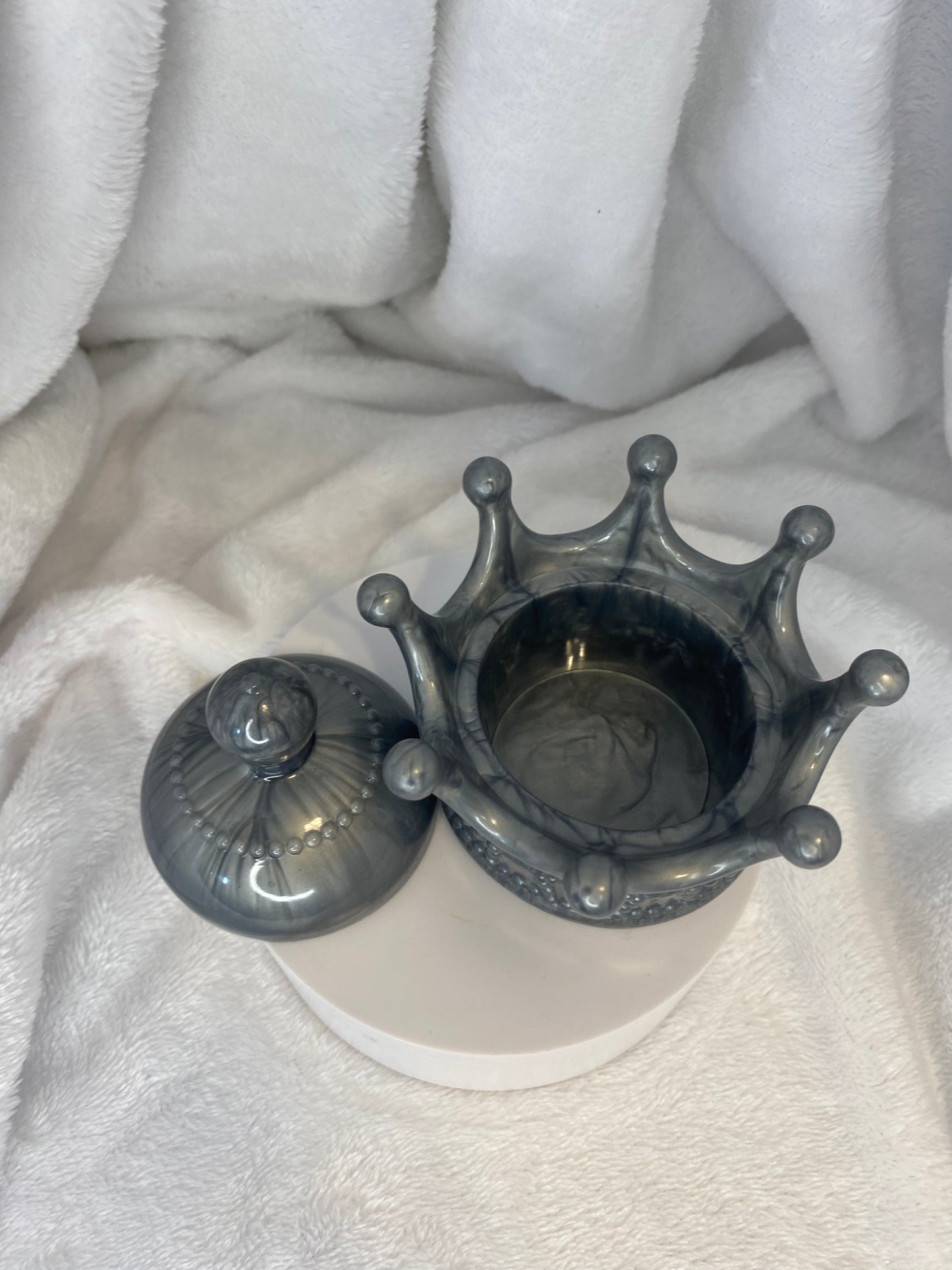 Crown Jewelry Dishes with Cover