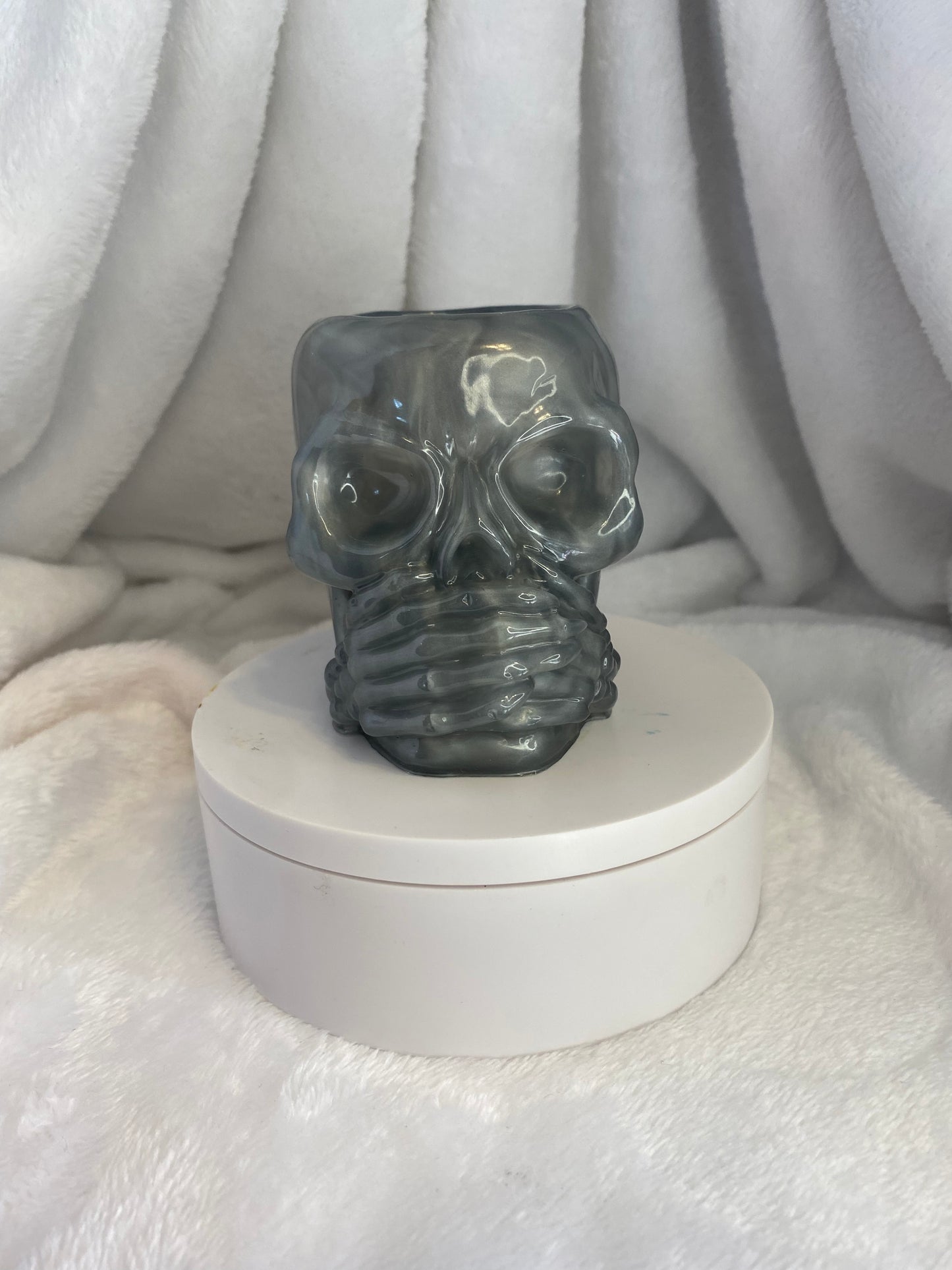 Succulent Hear No Evil, See No Evil, Speak No Evil Skull Holders 3 pc Set