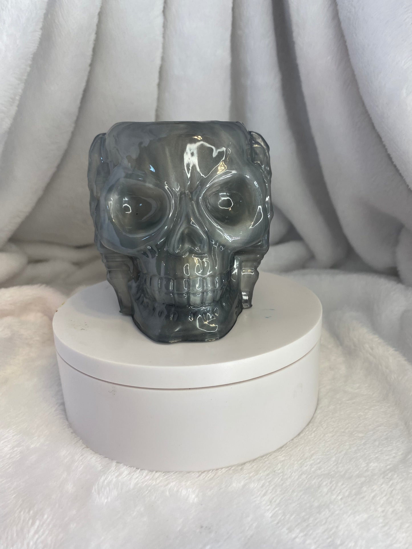 Succulent Hear No Evil, See No Evil, Speak No Evil Skull Holders 3 pc Set